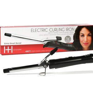 NEW Hot & Hotter Electric Curling 1/4" Iron #5859